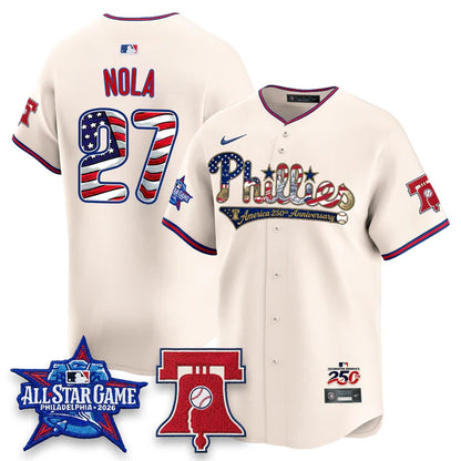 2026 USA 250 Independence Day Pinstripe Jersey - Stitched
