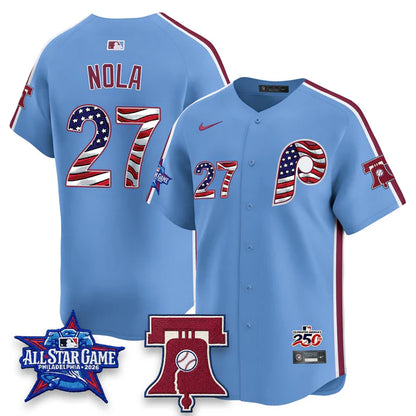 2026 USA 250 Independence Day Pinstripe Jersey - Stitched