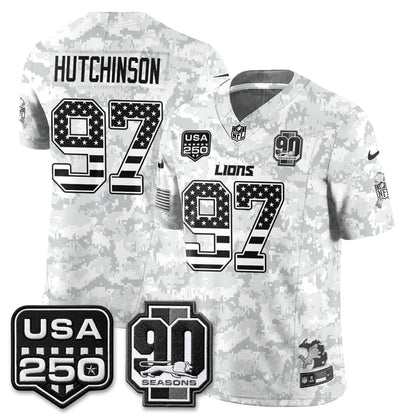 DET 2026 Salute to Service Vapor Jersey - Stitched