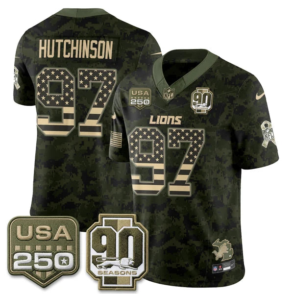 DET 2026 Salute to Service Vapor Jersey - Stitched