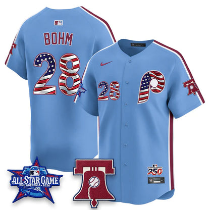 2026 USA 250 Independence Day Pinstripe Jersey - Stitched