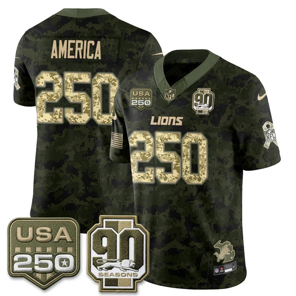DET 2026 Salute to Service Vapor Jersey - Stitched