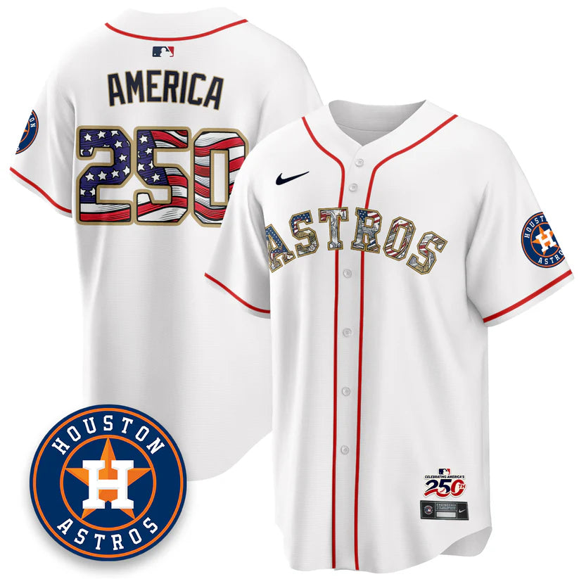 Houston Astros 2026 Independence Day USA Vapor Limited Jersey - Stitched