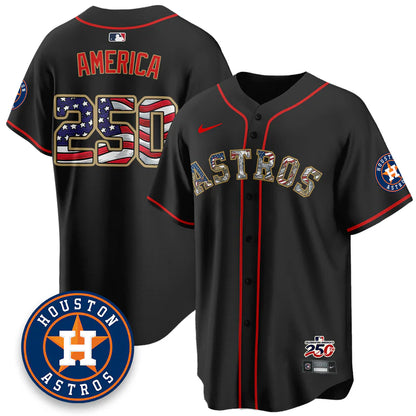 Houston Astros 2026 Independence Day USA Vapor Limited Jersey - Stitched