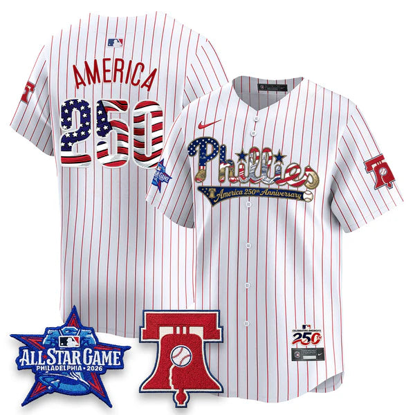 2026 USA 250 Independence Day Pinstripe Jersey - Stitched