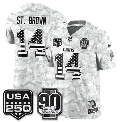 DET 2026 Salute to Service Vapor Jersey - Stitched