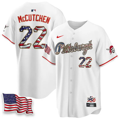Pittsburgh Pirates 2026 Independence Day USA Vapor Limited Jersey - Stitched