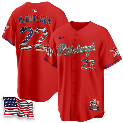 Pittsburgh Pirates 2026 Independence Day USA Vapor Limited Jersey - Stitched