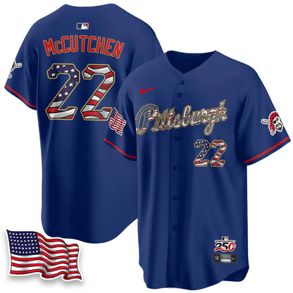 Pittsburgh Pirates 2026 Independence Day USA Vapor Limited Jersey - Stitched
