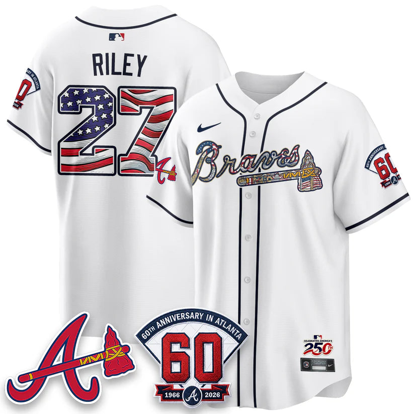Atlanta Braves 2026 Independence Day USA Vapor Limited Jersey - Stitched