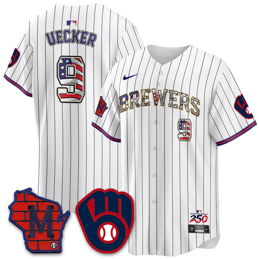Milwaukee Brewers 2026 Independence Day USA Vapor Limited Jersey - Stitched