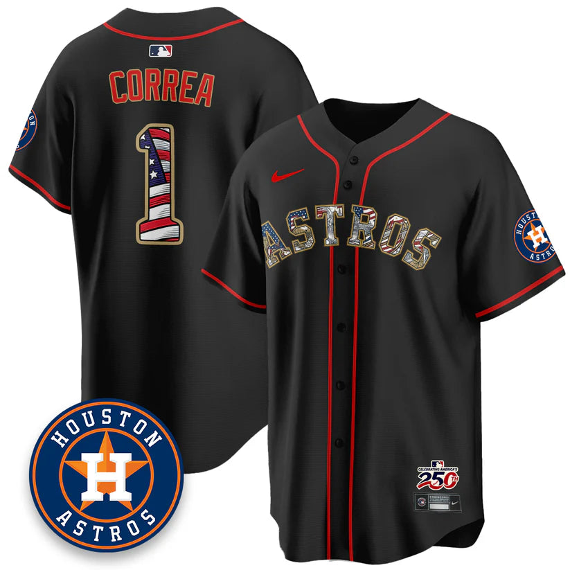 Houston Astros 2026 Independence Day USA Vapor Limited Jersey - Stitched