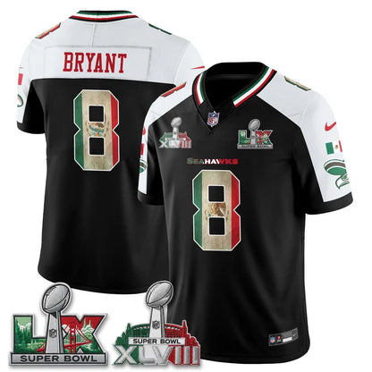 Seattle Seahawks Mexico Edition Vapor Jersey - Stitched