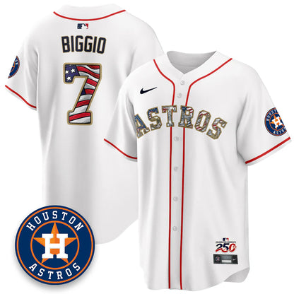 Houston Astros 2026 Independence Day USA Vapor Limited Jersey - Stitched
