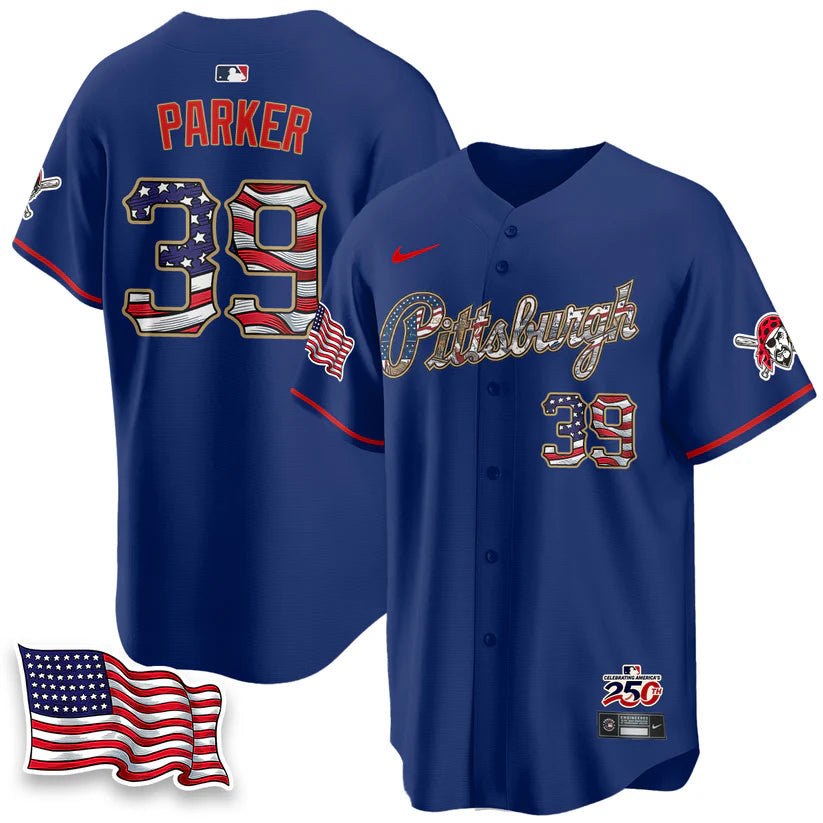 Pittsburgh Pirates 2026 Independence Day USA Vapor Limited Jersey - Stitched