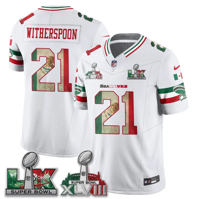 Seattle Seahawks Mexico Edition Vapor Jersey - Stitched
