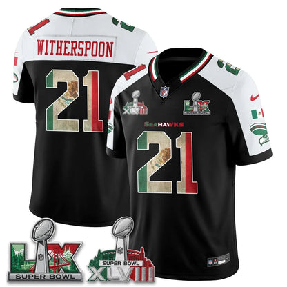Seattle Seahawks Mexico Edition Vapor Jersey - Stitched