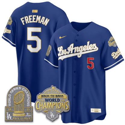 LAD Gold Collection Vapor Limited Jersey - 9x & B2B Champs - Stitched