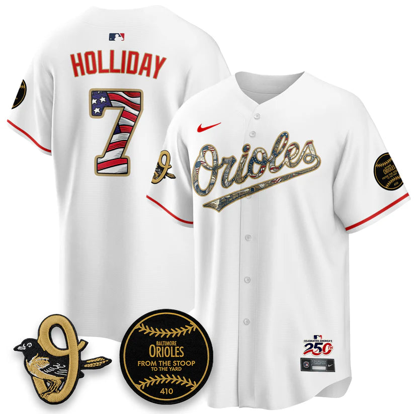 Baltimore Orioles 2026 Independence Day USA Vapor Limited Jersey - Stitched