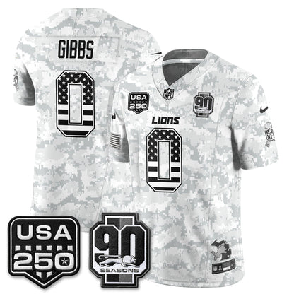 DET 2026 Salute to Service Vapor Jersey - Stitched