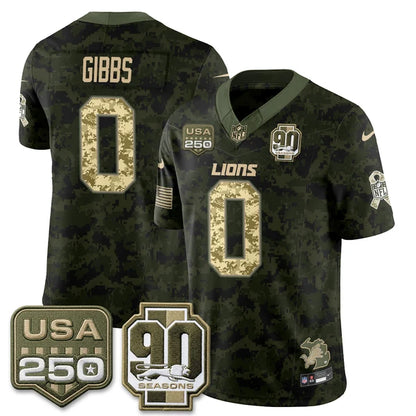 DET 2026 Salute to Service Vapor Jersey - Stitched