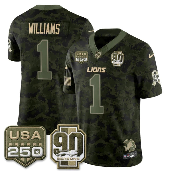 DET 2026 Salute to Service Vapor Jersey - Stitched