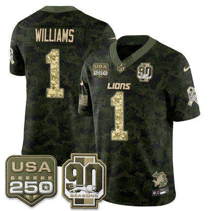 DET 2026 Salute to Service Vapor Jersey - Stitched