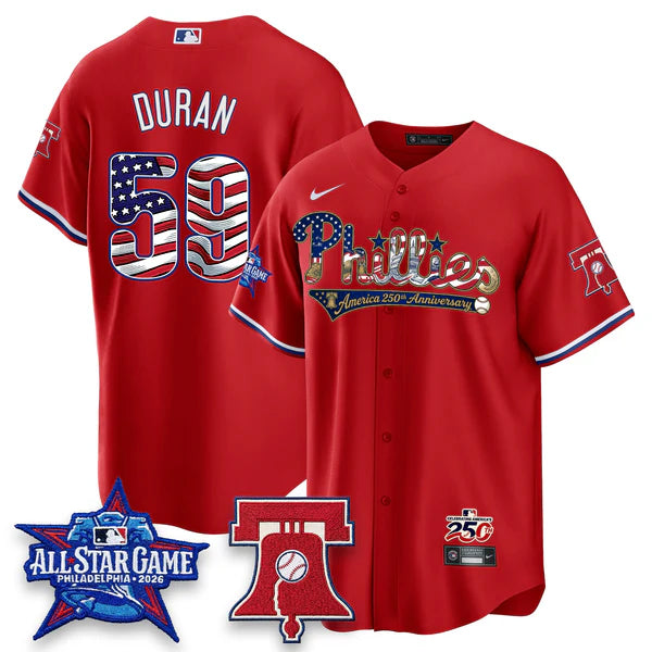 2026 USA 250 Independence Day Pinstripe Jersey - Stitched
