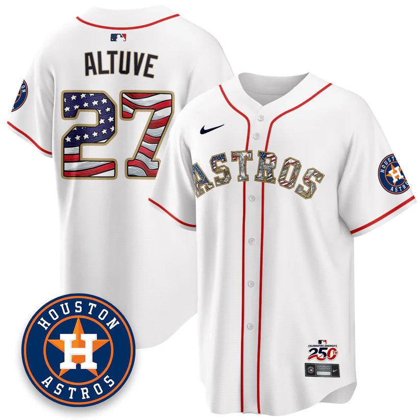 Houston Astros 2026 Independence Day USA Vapor Limited Jersey - Stitched