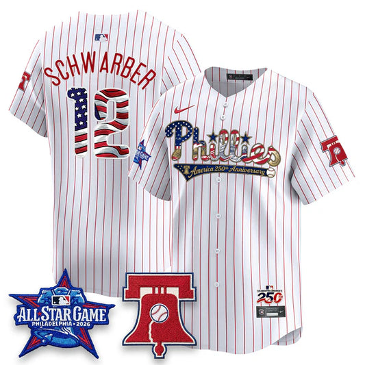 2026 USA 250 Independence Day Pinstripe Jersey - Stitched