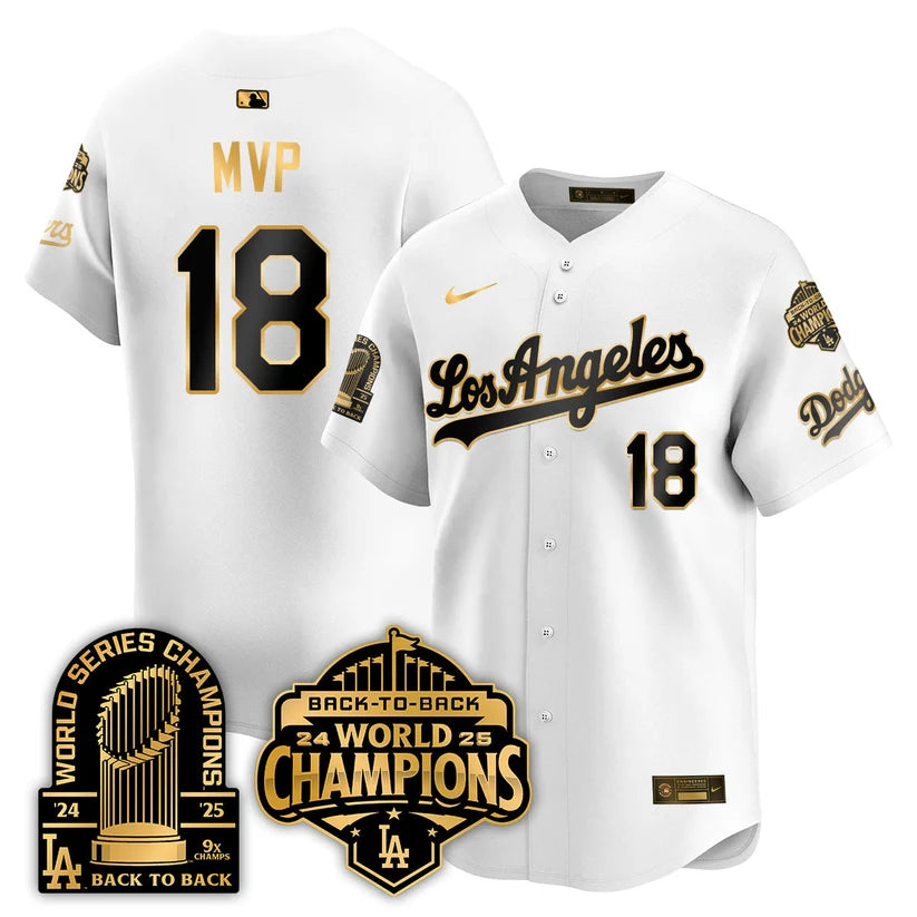 LAD Gold Collection Vapor Limited Jersey - 9x & B2B Champs - Stitched