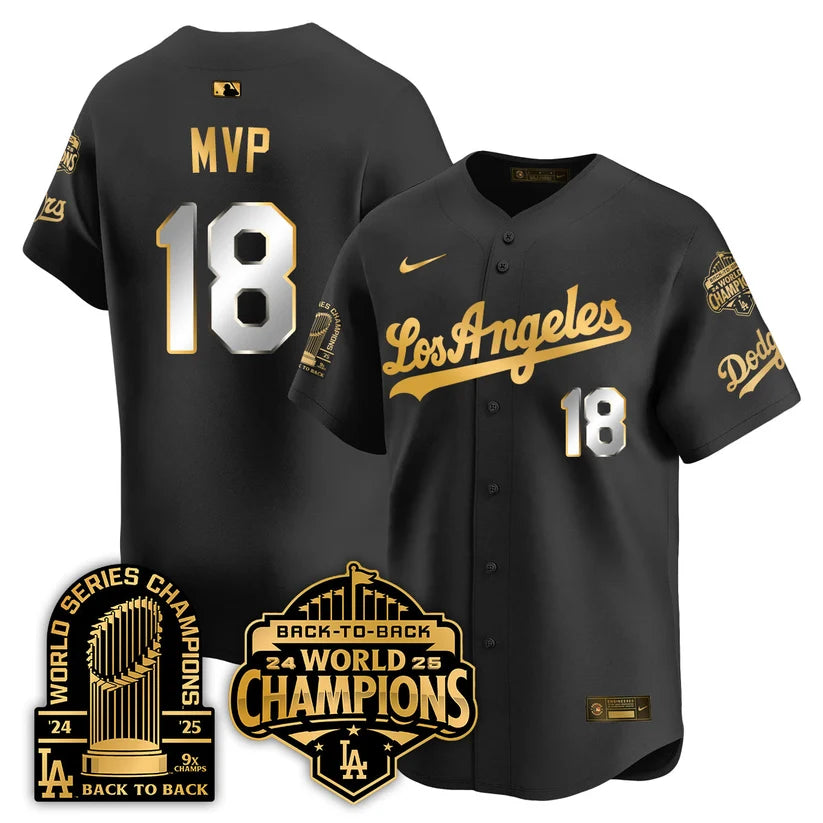 LAD Gold Collection Vapor Limited Jersey - 9x & B2B Champs - Stitched