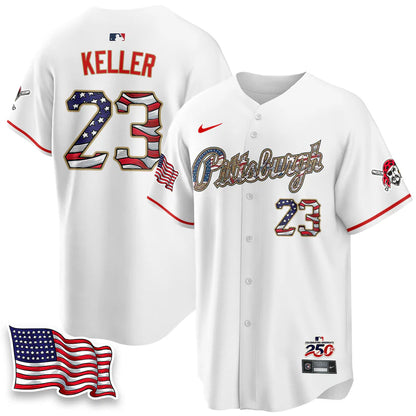 Pittsburgh Pirates 2026 Independence Day USA Vapor Limited Jersey - Stitched