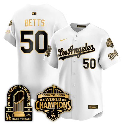 LAD Gold Collection Vapor Limited Jersey - 9x & B2B Champs - Stitched