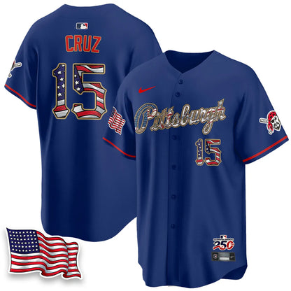 Pittsburgh Pirates 2026 Independence Day USA Vapor Limited Jersey - Stitched