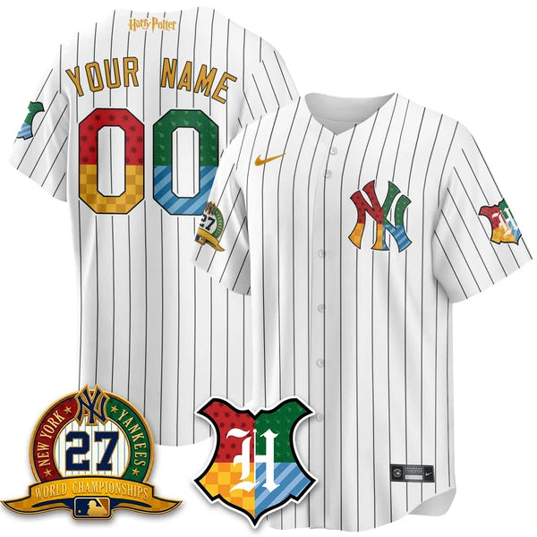 NYY x "The Lightning Bolt Wizard" Edition Vapor Custom Jersey- Stitched