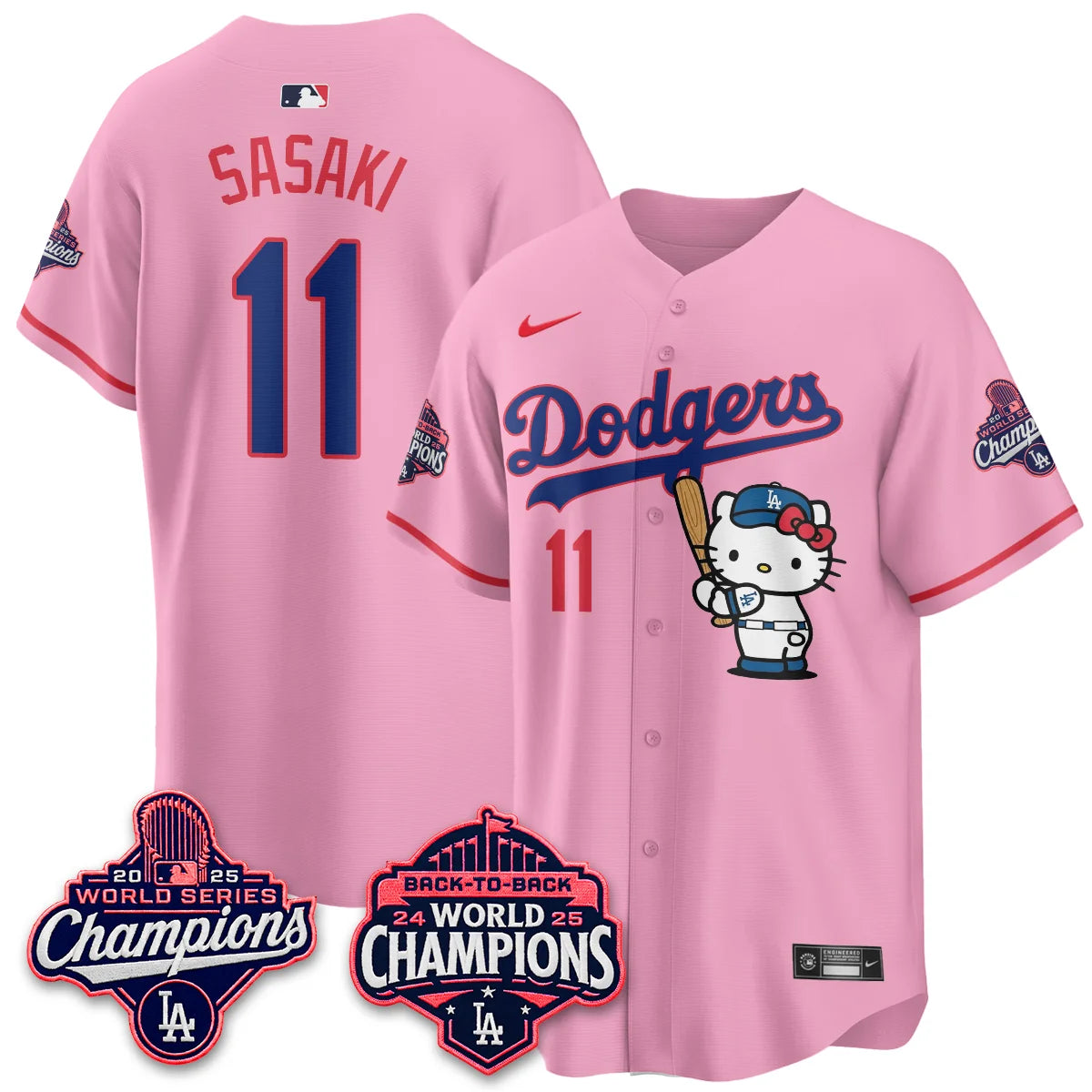 LAD x Meow KT Night 2026 Pink Edition Jersey - Stitched