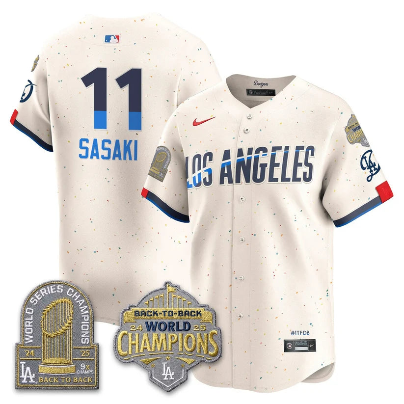 LAD Gold Collection Vapor Limited Jersey - 9x & B2B Champs - Stitched