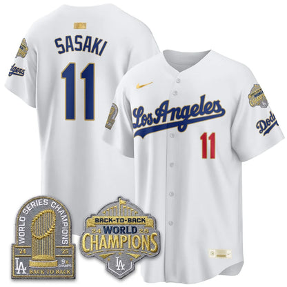 LAD Gold Collection Vapor Limited Jersey - 9x & B2B Champs - Stitched