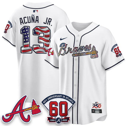 Atlanta Braves 2026 Independence Day USA Vapor Limited Jersey - Stitched