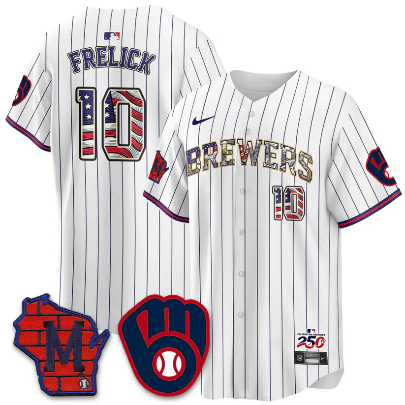 Milwaukee Brewers 2026 Independence Day USA Vapor Limited Jersey - Stitched