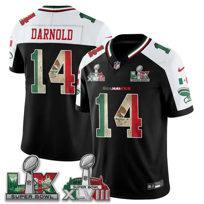 Seattle Seahawks Mexico Edition Vapor Jersey - Stitched