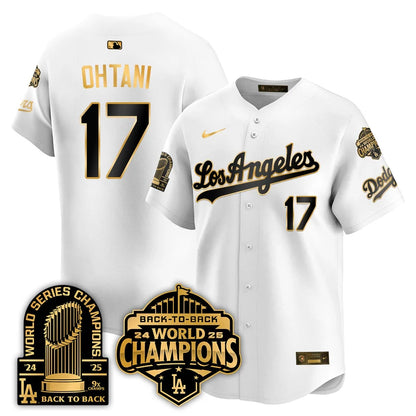 LAD Gold Collection Vapor Limited Jersey - 9x & B2B Champs - Stitched