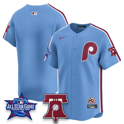 Philadelphia Phillies 2026 Independence Day USA Blue Jersey - Stitched