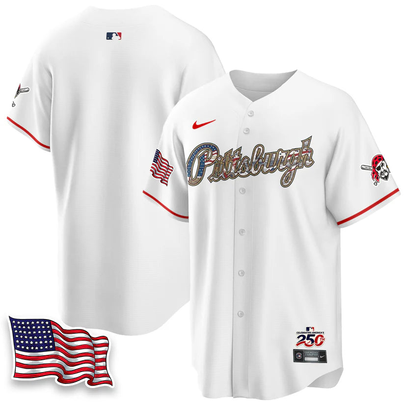 Pittsburgh Pirates 2026 Independence Day USA Vapor Limited Jersey - Stitched