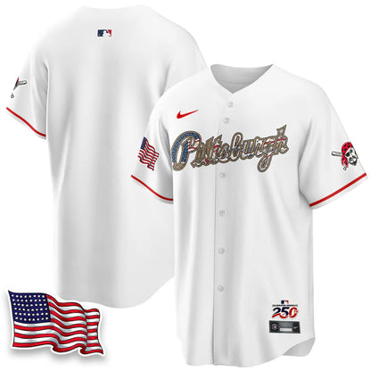 Pittsburgh Pirates 2026 Independence Day USA Vapor Limited Jersey - Stitched
