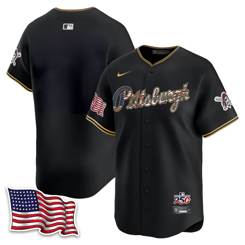 Pittsburgh Pirates 2026 Independence Day USA Vapor Limited Jersey - Stitched