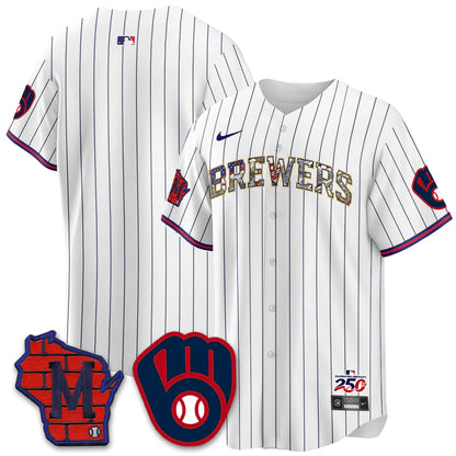 Milwaukee Brewers 2026 Independence Day USA Vapor Limited Jersey - Stitched