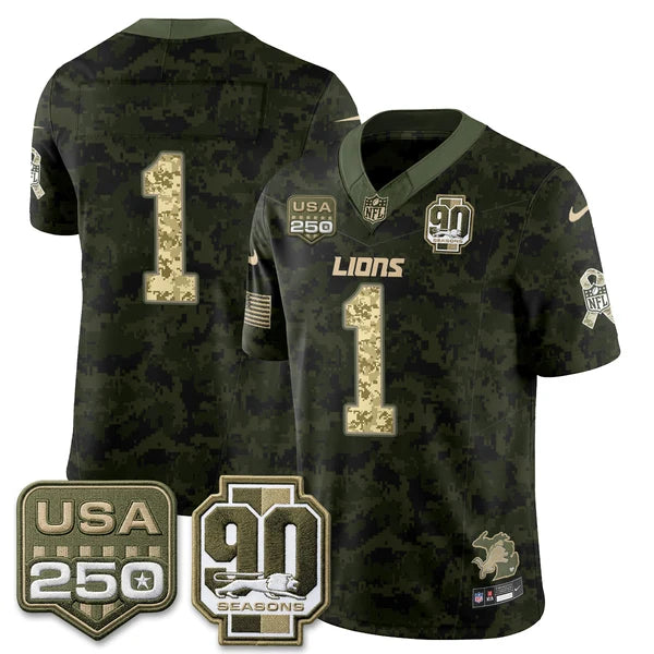DET 2026 Salute to Service Vapor Jersey - Stitched