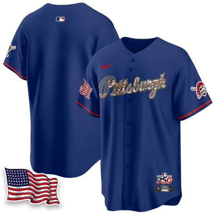 Pittsburgh Pirates 2026 Independence Day USA Vapor Limited Jersey - Stitched